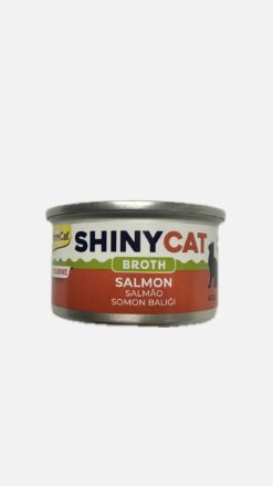 🐟 GimCat ShinyCat Broth Somonlu Katkısız Yaş Kedi Maması 70g