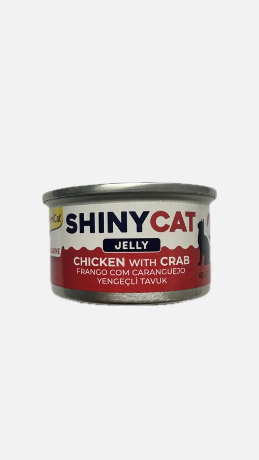 GimCat ShinyCat Jöle – Tavuklu ve Yengeçli Yaş Kedi Maması 70g