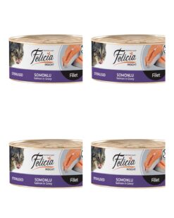 Felicia Tahılsız Sterilised Somon Fileto 85g Kedi Maması (4x85g)