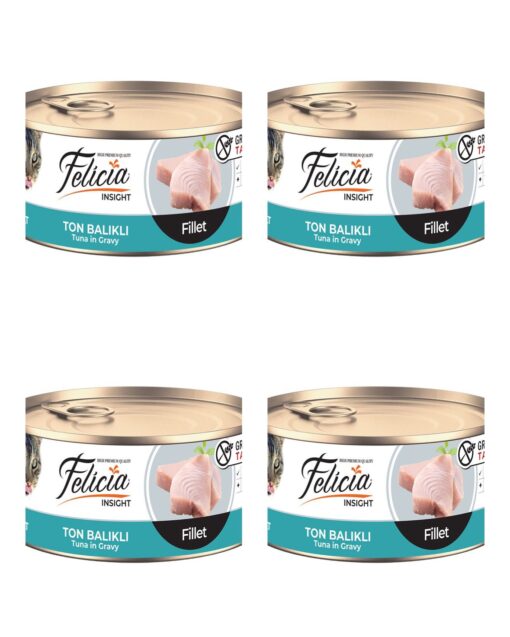 Felicia Tahılsız Ton Balıklı Fileto 85g Yaş Kedi Maması (4 Adet)