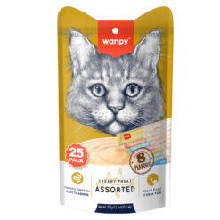 Wanpy Karışık 8 Lezzetli Krema Kedi Ödülü 25 ADET x14 gr
