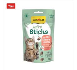 imcat Mini Sticks Somonlu & Kinoalı Ödül Çubuğu 50 g | Şeker İlavesiz, Vitaminli Kedi Atıştırmalığı